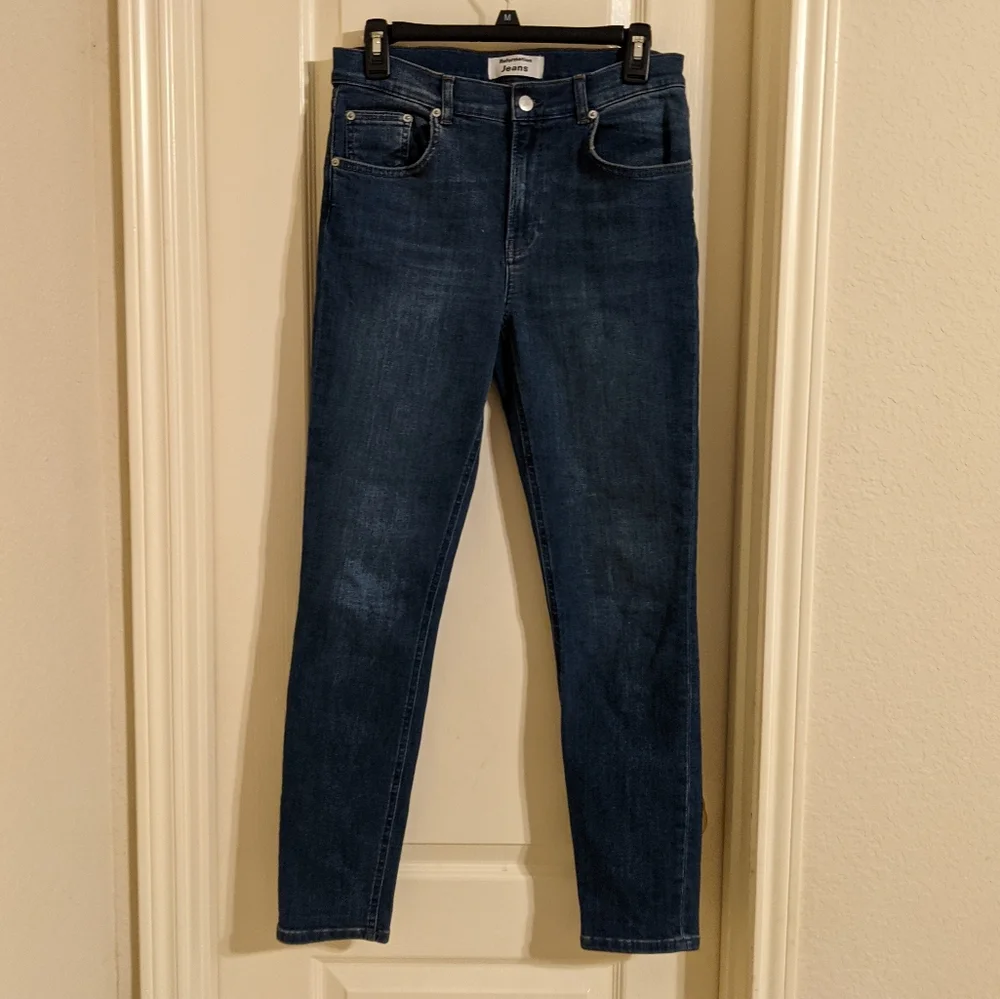 Reformation Harper Mid-Rise Skinny Jeans Destin Wash 28 - Picture 5 of 10